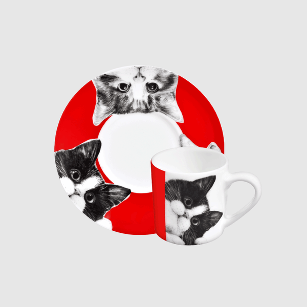Cats tazzina espresso & piattino - cup & saucer