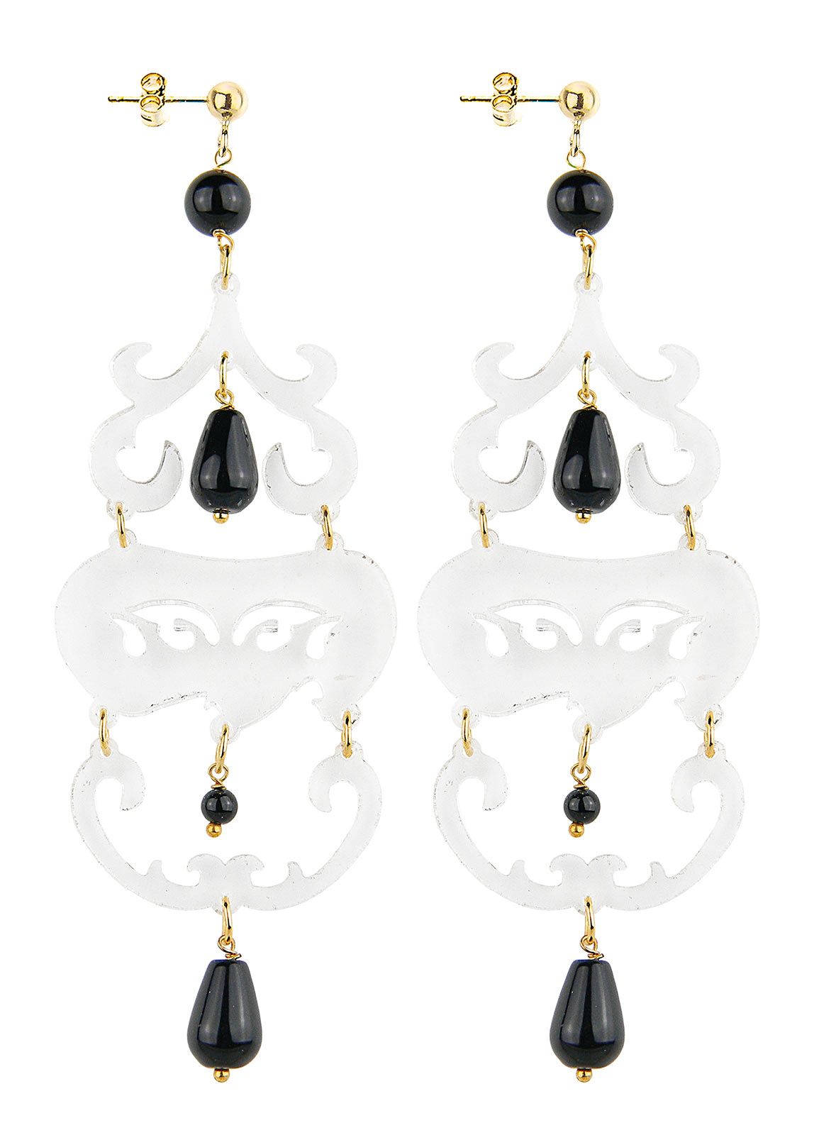 Orecchini Chandelier Lungo Plexi - earrings