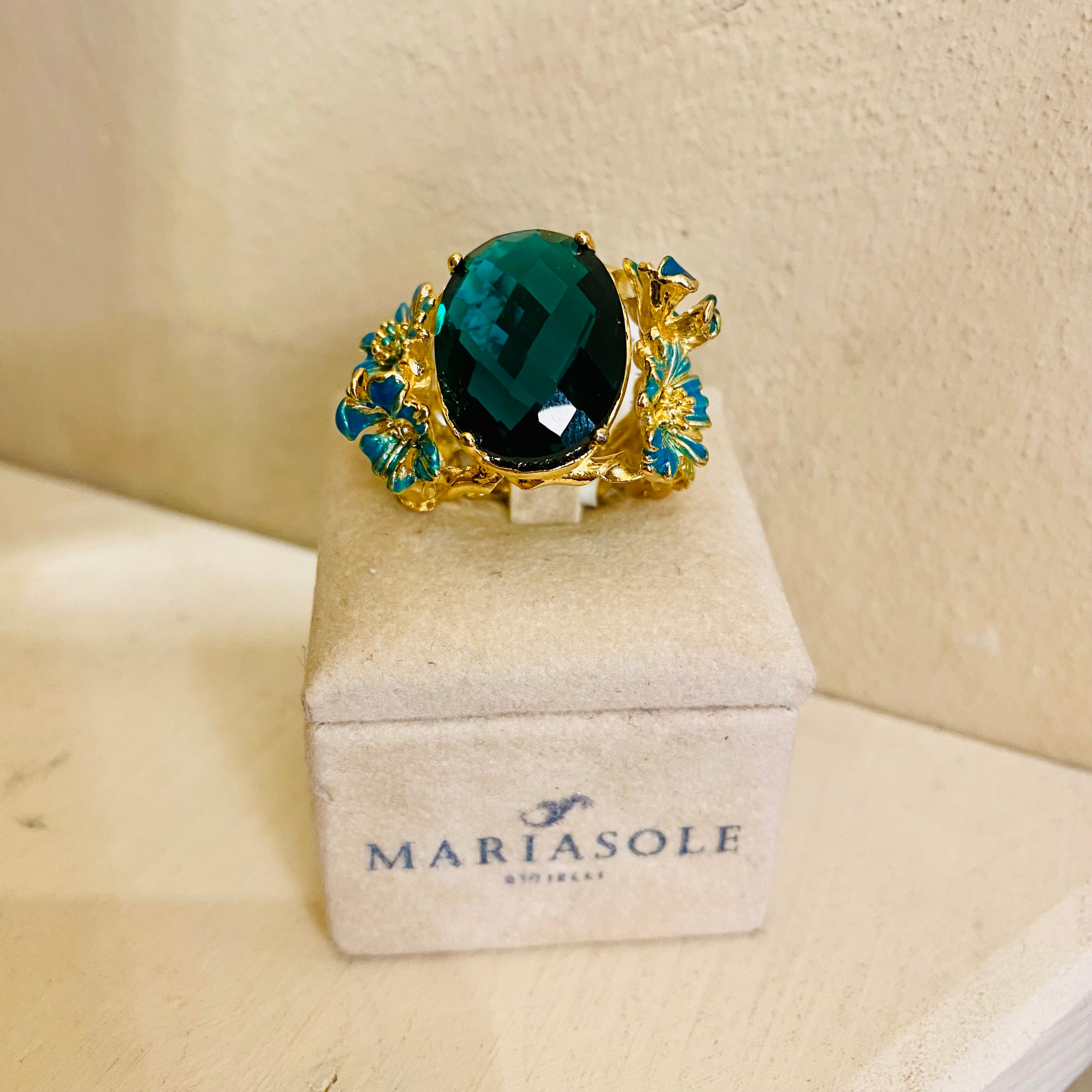 Fiori Quarzo Verde anello - ring
