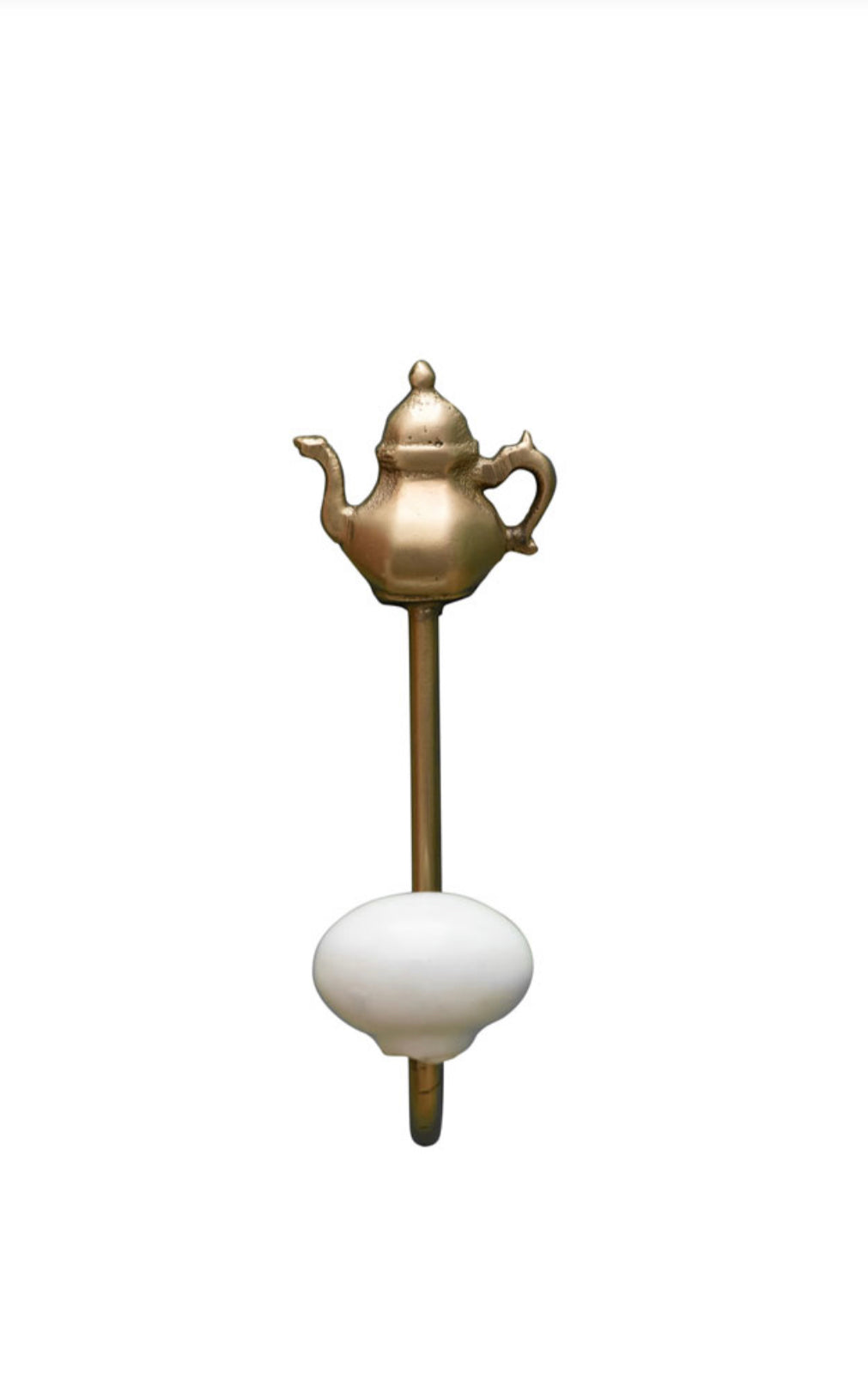 Gancio con pomello in ceramica - hook with ceramic knob