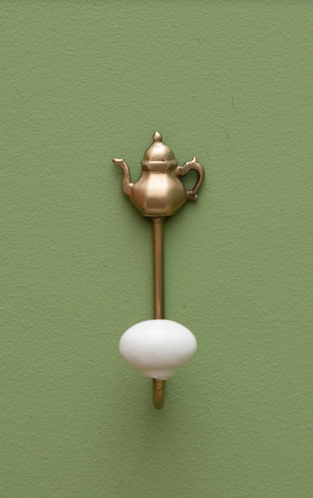 Gancio con pomello in ceramica - hook with ceramic knob