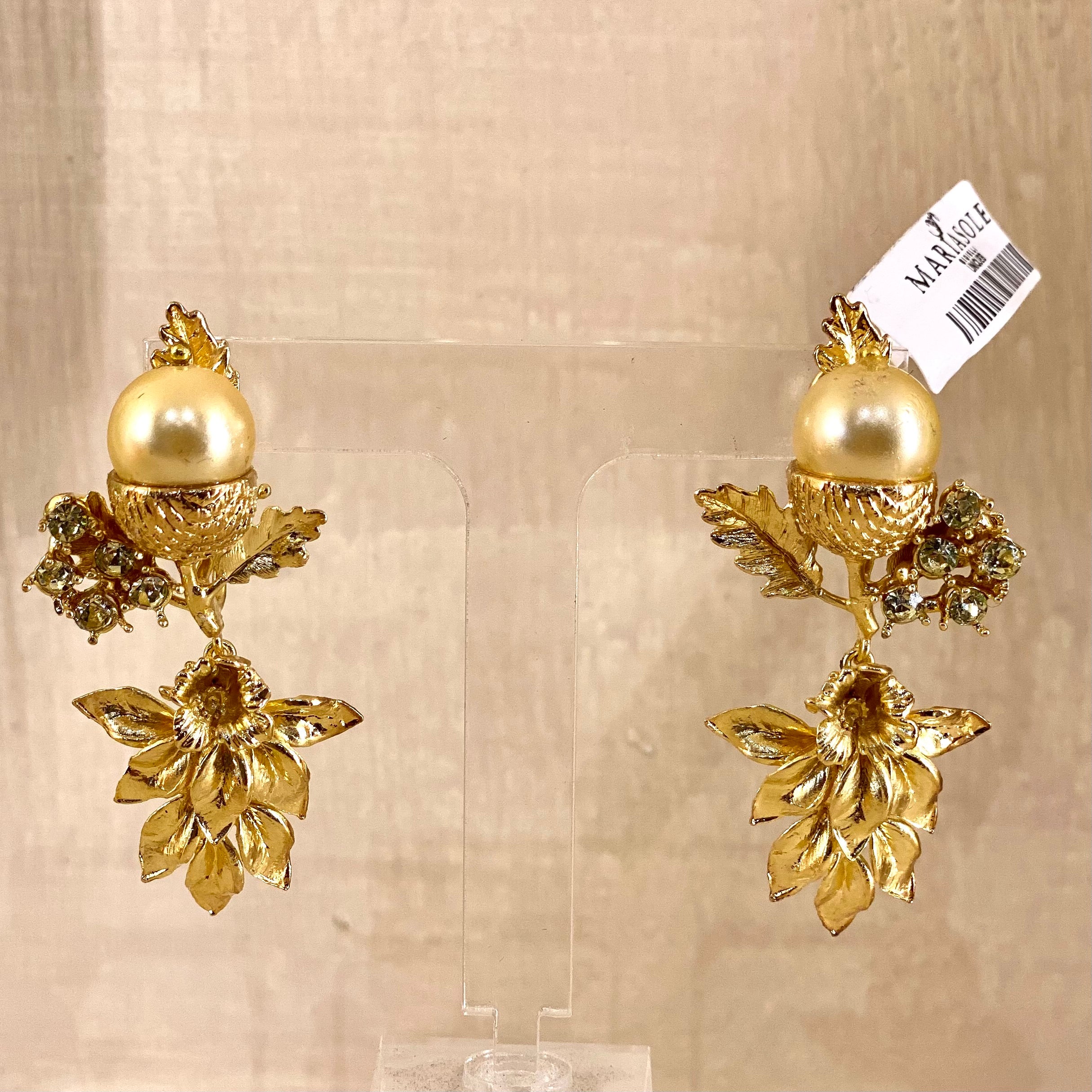 Ghiande Oro Perla orecchini - earrings