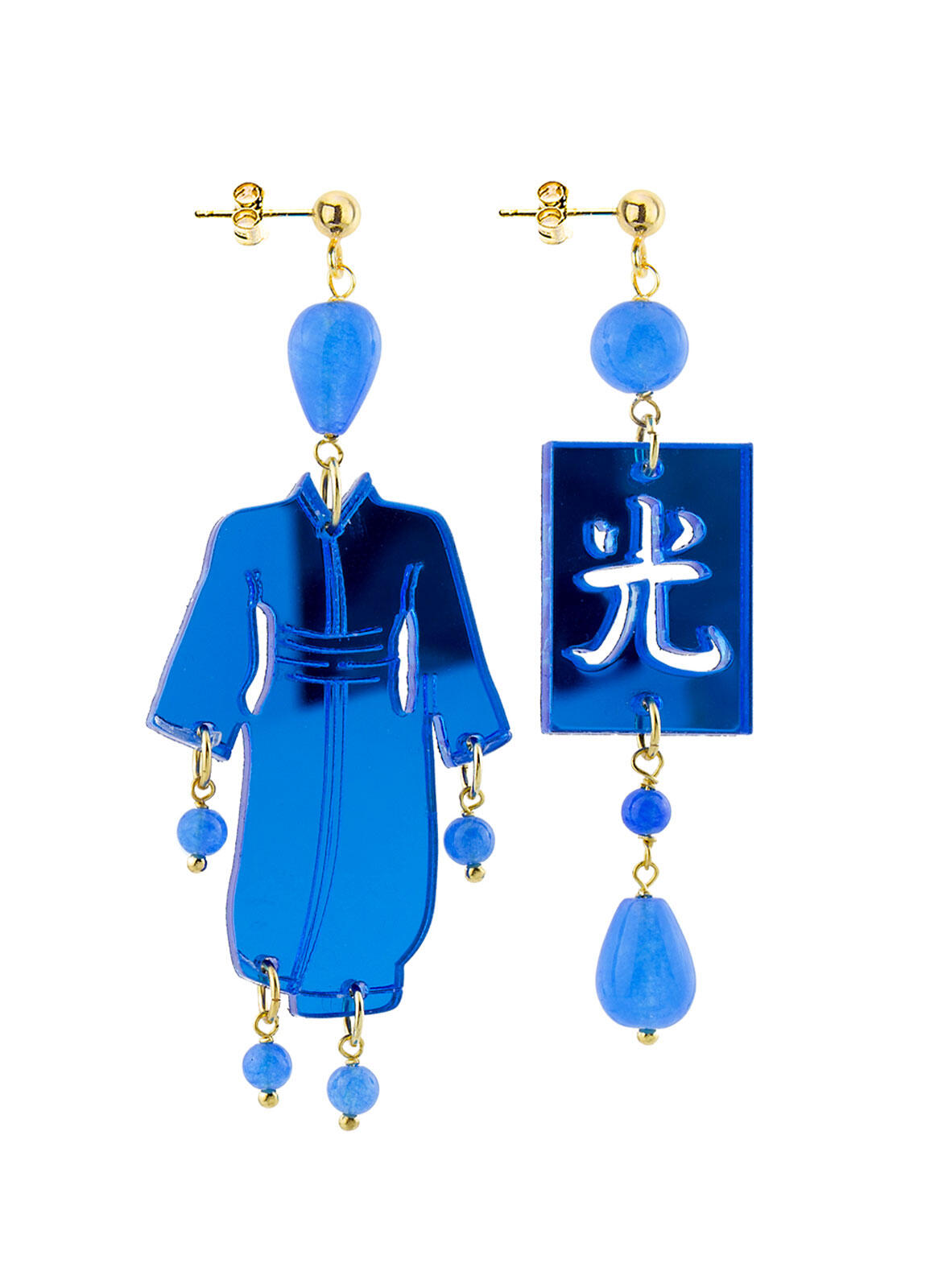 Orecchini Kimono Plexi Specchio Piccolo - earrings