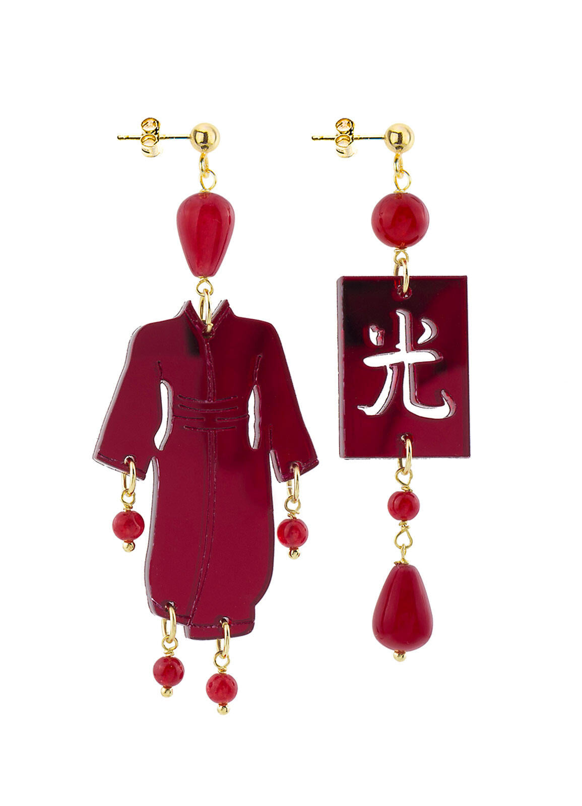 Orecchini Kimono Plexi Specchio Piccolo - earrings