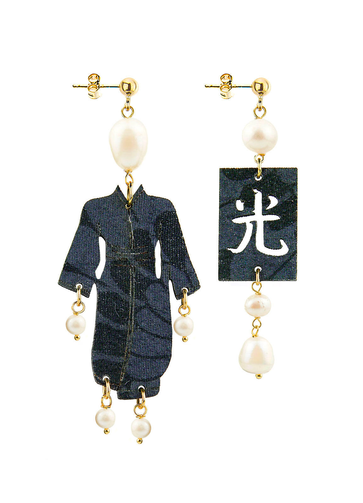 Kimono Piccolo Inciso orecchini - earrings