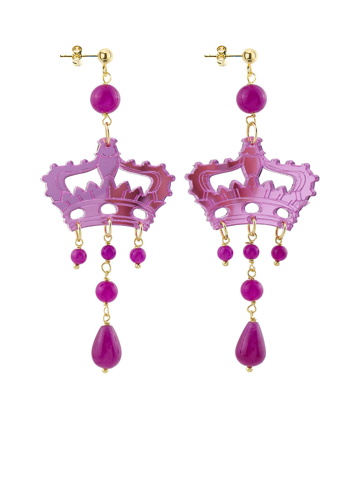 Orecchini Corona Plexi - earrings