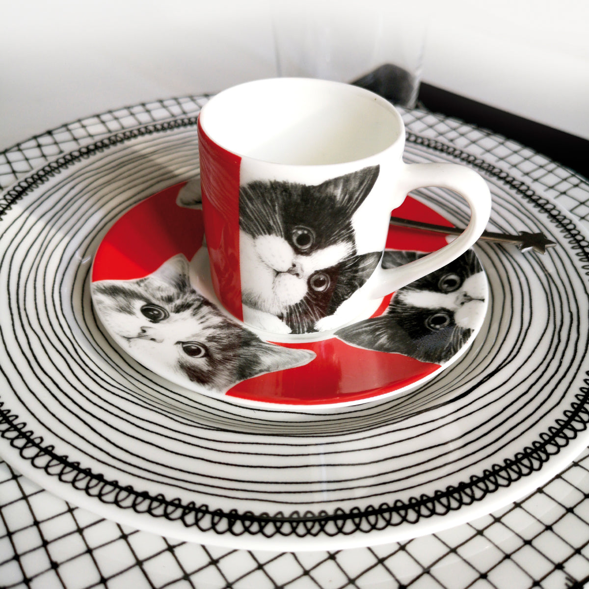 Cats tazzina espresso & piattino - cup & saucer