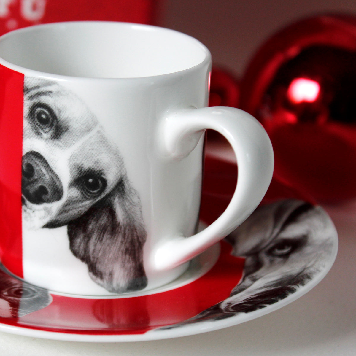 Dogs tazzina espresso & piattino - espresso cup & saucer