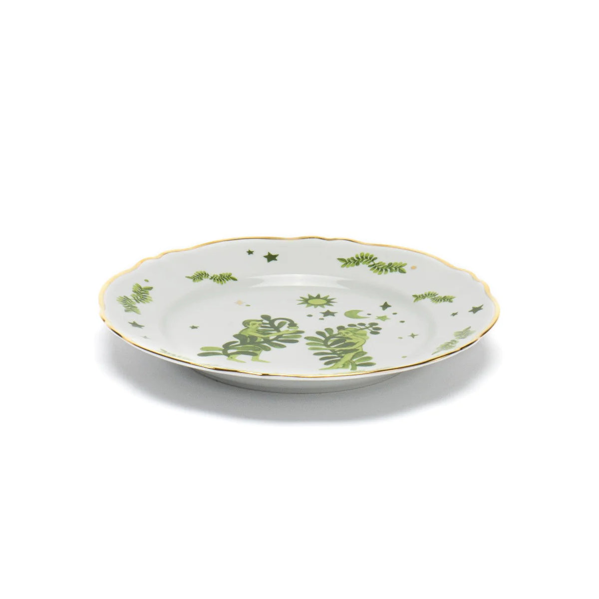 Funky Table Floreale Verde piatto piano - dinner plate