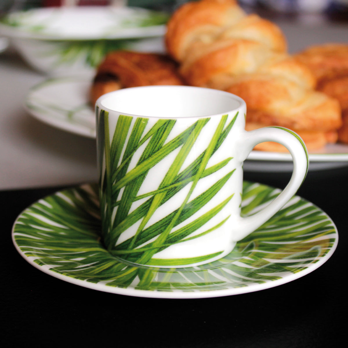 Life in Green tazzina espresso & piattino - espresso cup & saucer
