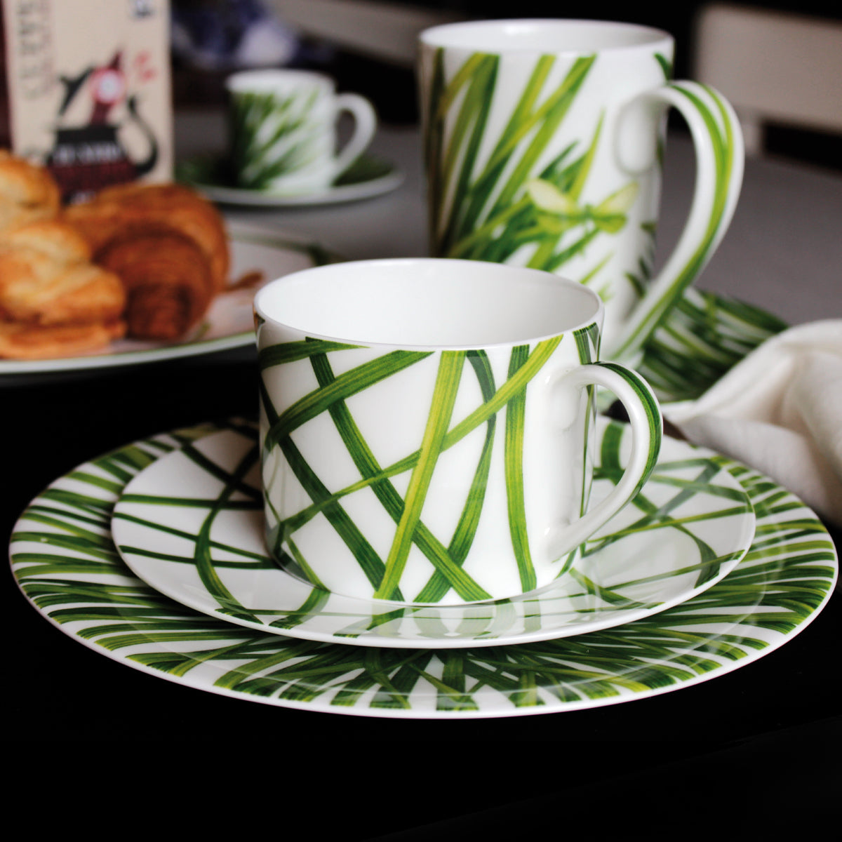 Life in Green tazza da tè & piattino - tea cup & saucer