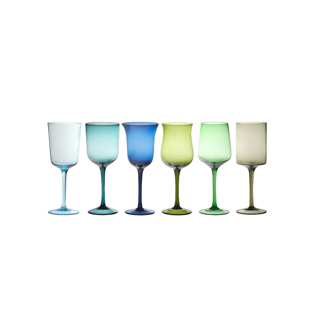 Diseguale Blu set 6 calici - wine glass